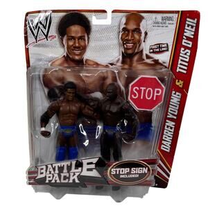 WWE MATTEL Battle Pack 21 Darren Young & Titus O’Neil First Time In Line